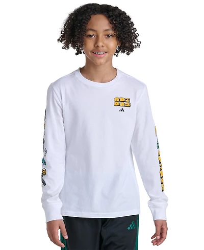 adidas Boys' 8-20 Long-Sleeve T-Shirt
