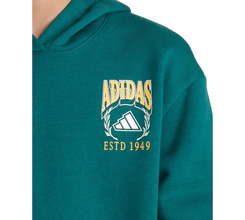 adidas Boys' 8-20 Long-Sleeve Graphic Hoodie