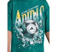 adidas Boys' 8-20 Printed Soccer Wash Short-Sleeve T-Shirt
