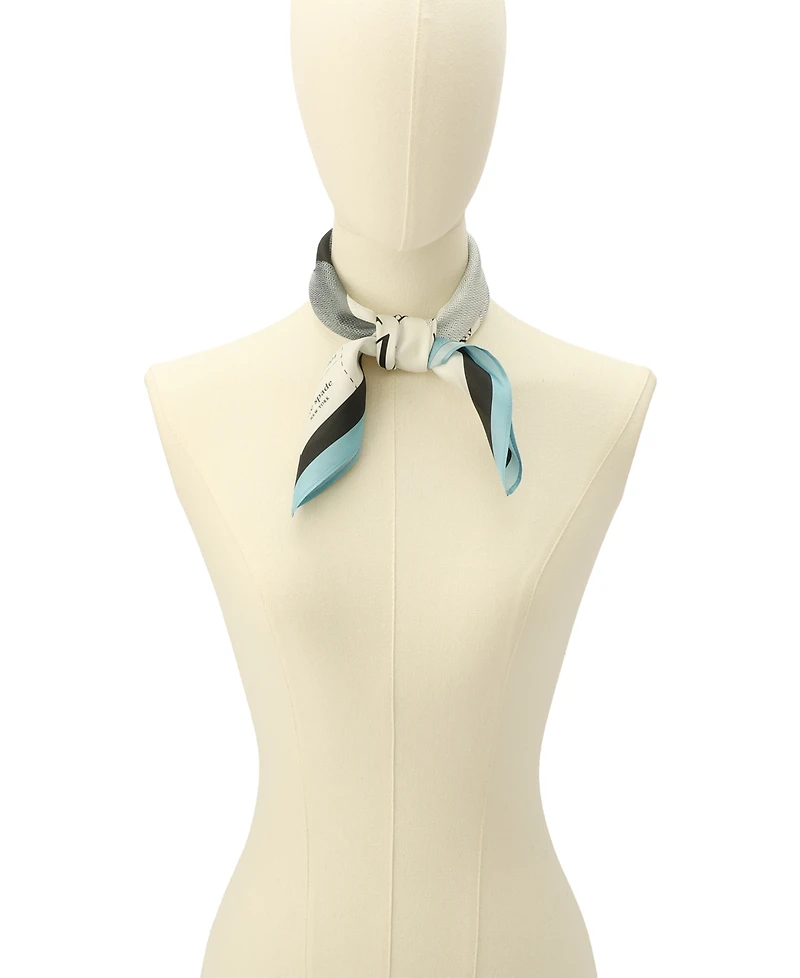 kate spade new york Women's Missin Shoe Silk Bandana Square Scarf