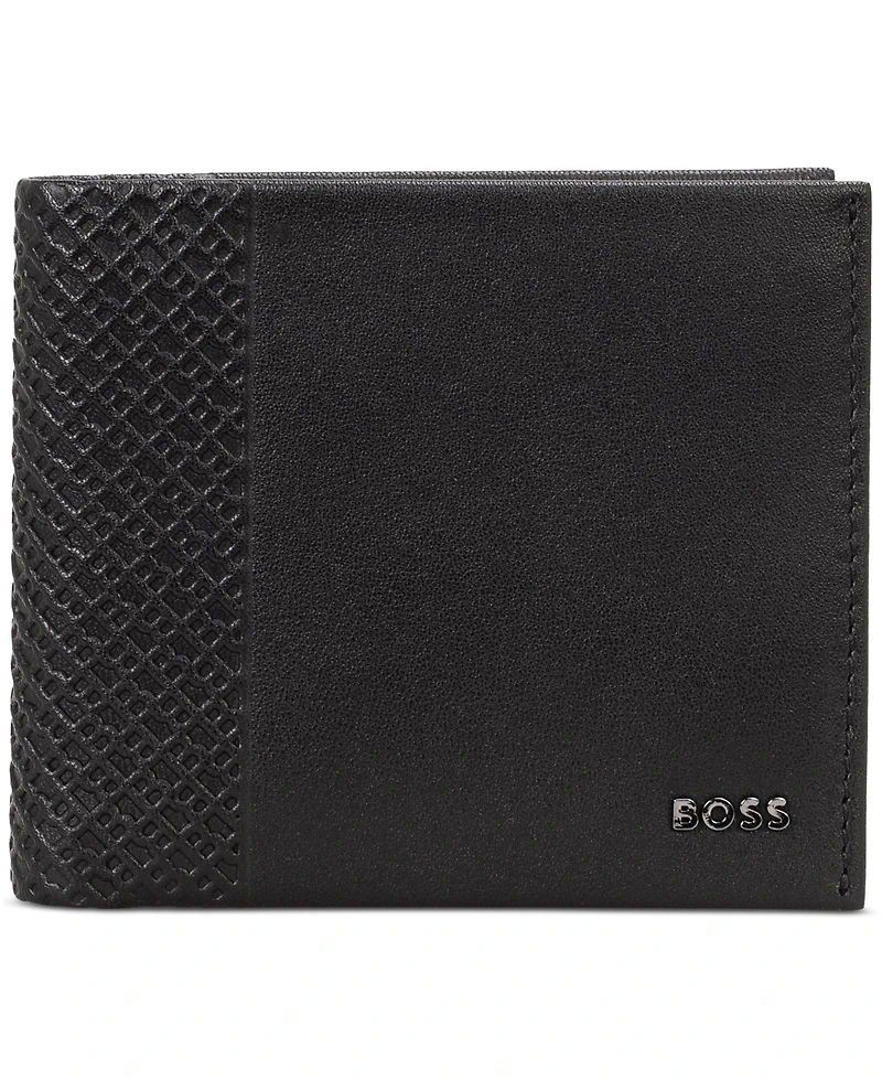 Hugo Boss Men's New Crosstown Bifold Leather Wallet