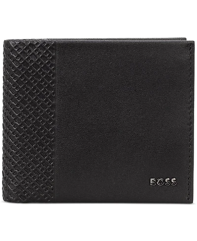 Hugo Boss Men's New Crosstown Bifold Leather Wallet