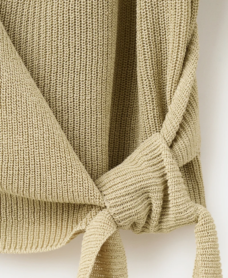 Mango Women's Bow Knitted Cardigan