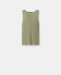 Mango Women's Fitted Fine-Knit Top