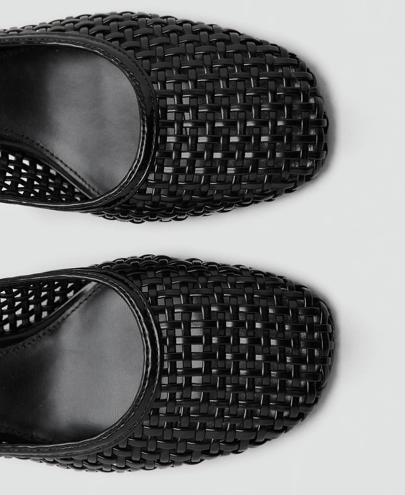 Mango Women's Braided Heel Shoes