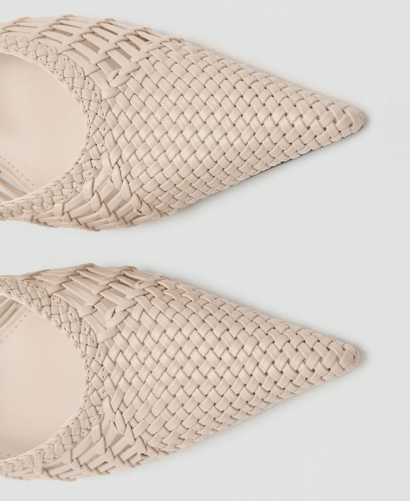 Mango Women's Braided Pointed Shoes