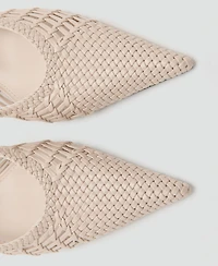 Mango Women's Braided Pointed Shoes