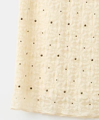 Mango Women's Studs Midi Skirt