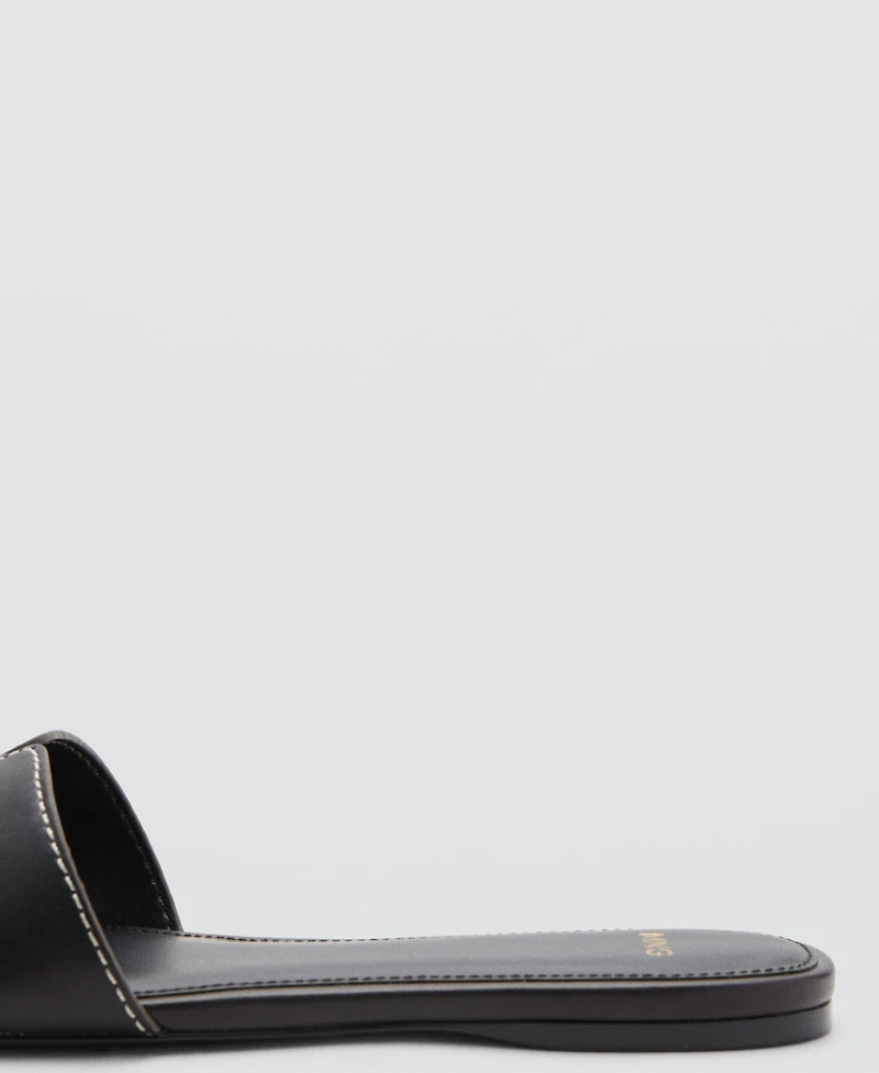 Mango Women's Metallic Detail Strappy Sandals
