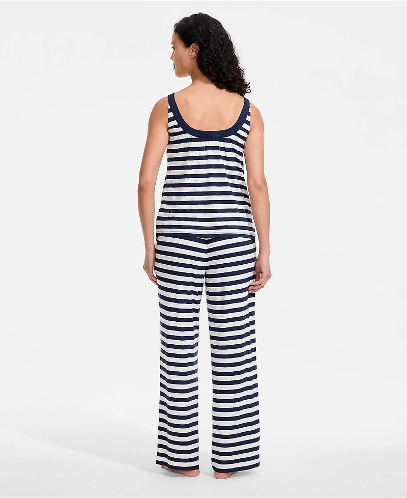 Lands' End Women's Cooling 2 Piece Pajama Set - Flowy Tank and Pants