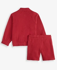 Epic Threads Toddler Boys' 12M-5T Textured-Knit Jacket & Shorts Set, Macy's Exclusive