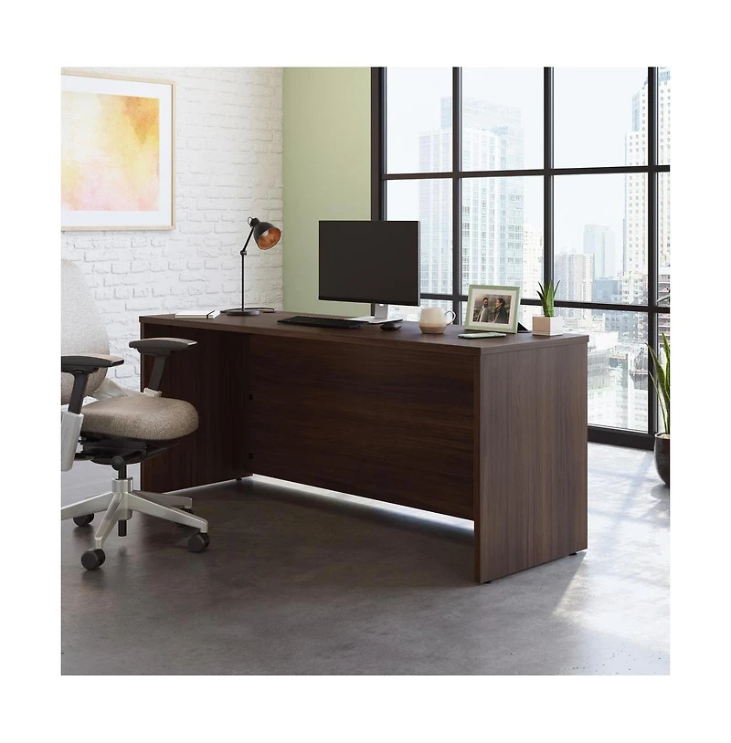 Sauder Affirm Commercial Office Desk, Hudson Elm finish