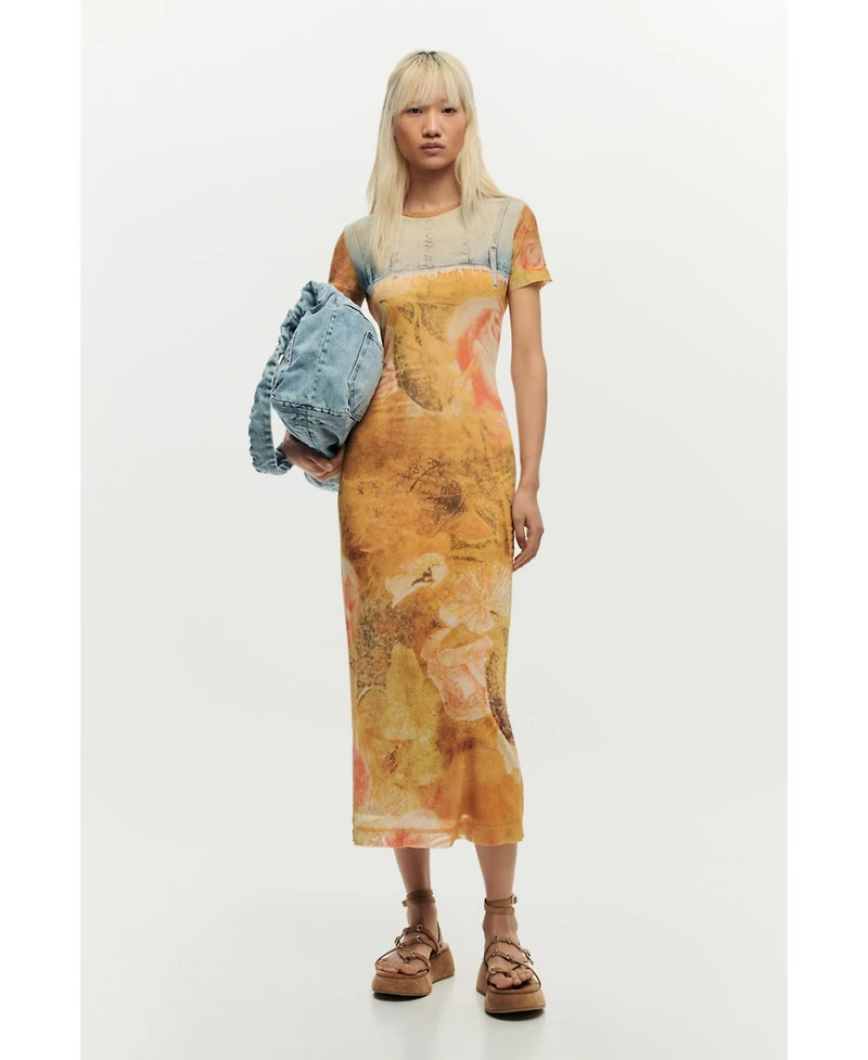 Desigual Women's Slim hybrid dress