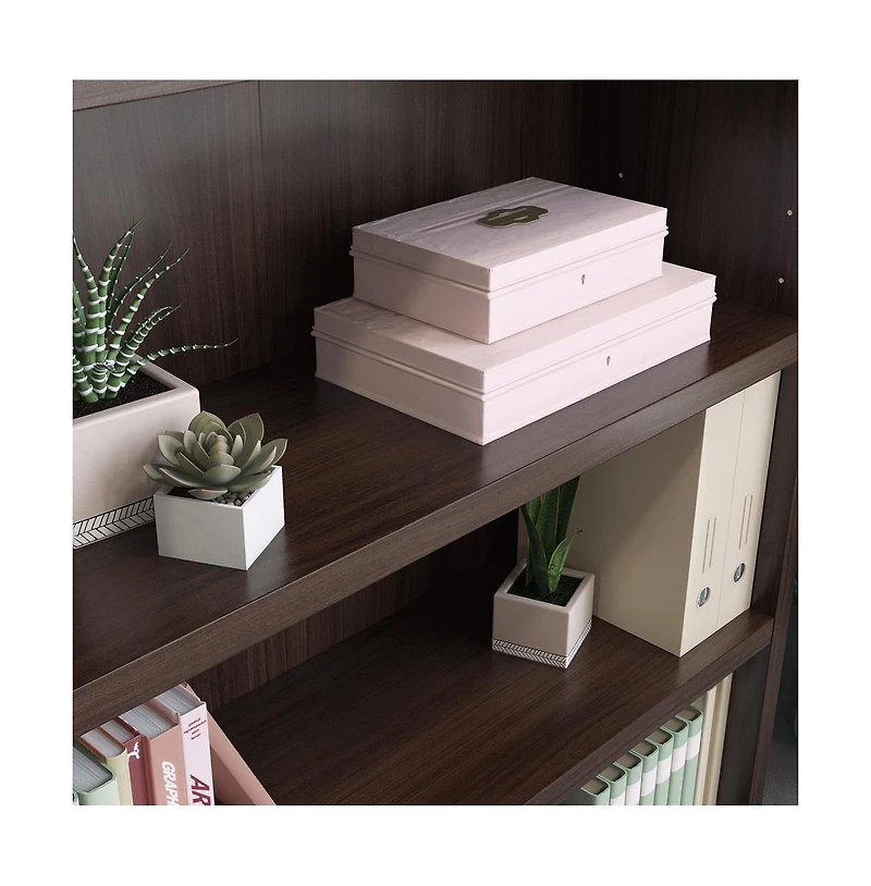 Sauder Affirm Commercial Office Bookcase, Noble Elm finish