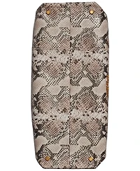 Donna Karan New York Cashmere Python Large Tote Handbag