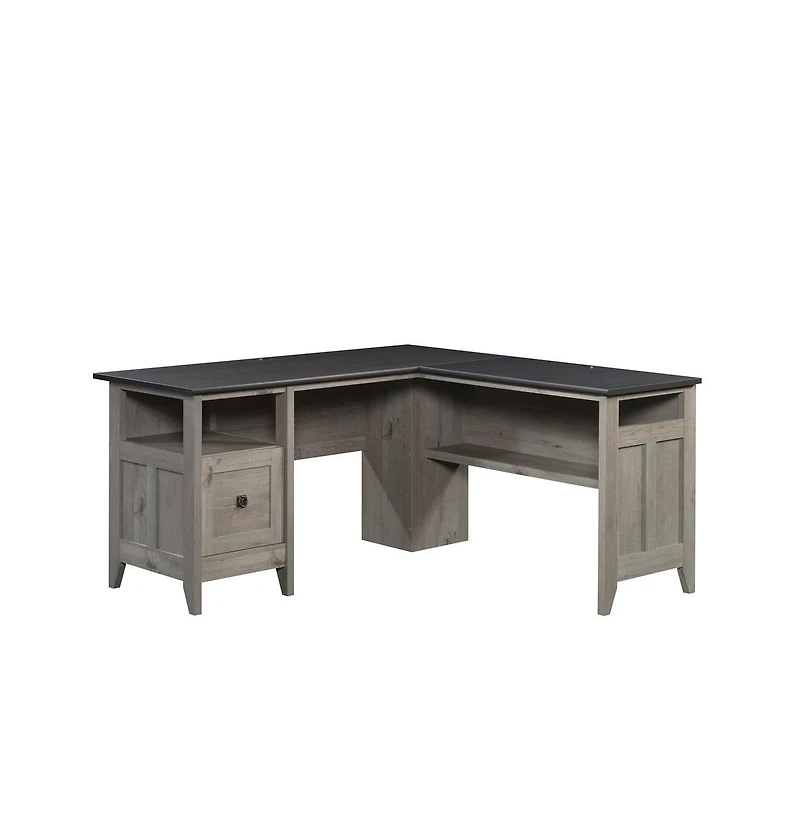 Sauder August Hill L Desk, Mystic Oak finish