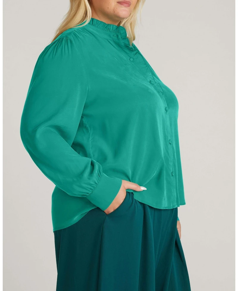 Universal Standard Plus Endora Stretch Cupro Blouse