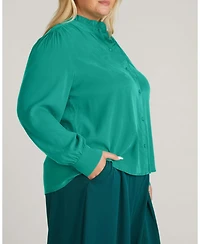Universal Standard Plus Endora Stretch Cupro Blouse