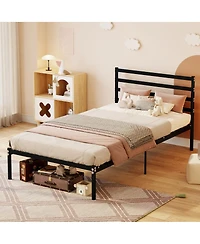 Streamdale Furniture Metal Platform Bed Frame Twin Size Storage Easy Assembly