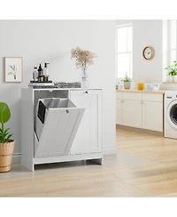 Streamdale Furniture Tilted Laundry Hamper with Removable Basket