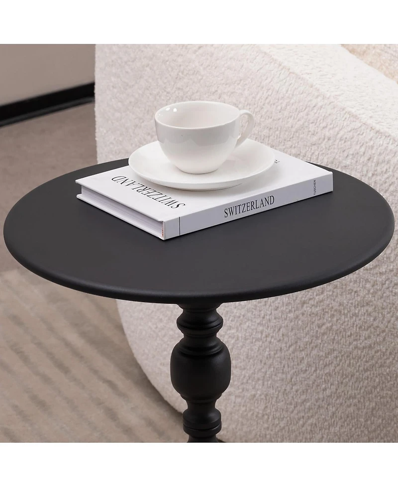 Streamdale Furniture Vintage Metal Round Coffee/End Table
