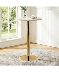 Streamdale Furniture Circular Rock Slab Bar Table
