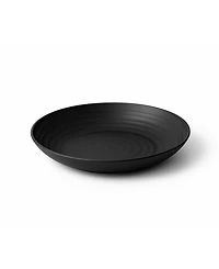 Abode Homewares Ribbed Coupe Wheat Dinner Plates, Set of 8