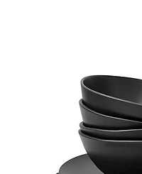 Abode Homewares Coupe Wheat 12-Piece Dinnerware Set, Service For 4