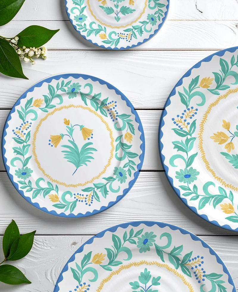 Abode Homewares Montelupo NewWave Melamine Salad Plates, Set of 6