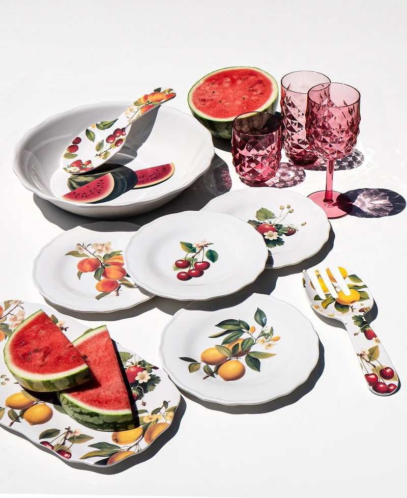 Abode Homewares Fruitstand Melamine Serving Utensils, Set of 2