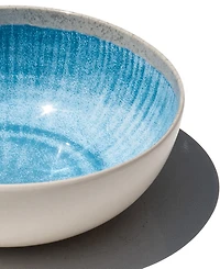 Abode Homewares Coastal Reactive NewWave Melamine Bowls, Set of 6