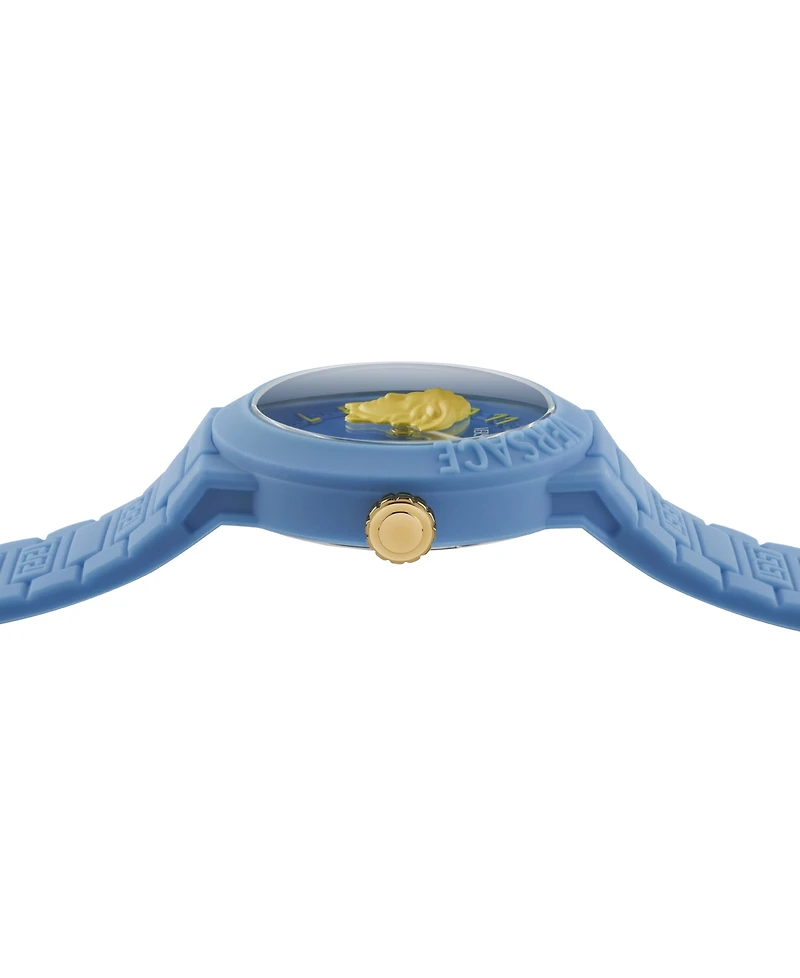 Versace Kid's V-Pop Blue Silicone Strap Watch 34mm