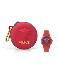 Versace Kid's V-Pop Red Silicone Strap Watch 34mm