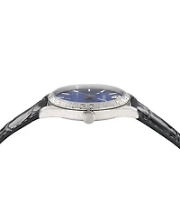 Versace Men's Millenyium Black Calf Leather Strap Watch 40mm