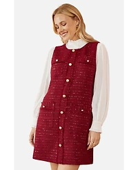 Yumi Women's Boucle Tunic Dress