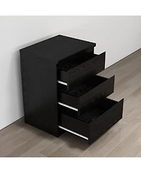 Streamdale Furniture 19.7inches 3-Drawer Nightstand/Side Table