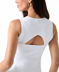 Guess Women's Jen Cutout Crewneck Sweater Top