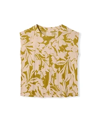 Celtic & Co. Women's Sleeveless Floral Jersey Top