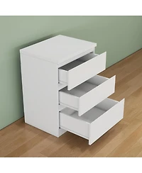 Streamdale Furniture 19.7 3-Drawer Nightstand/Side Table
