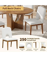 Streamdale Furniture 5piece Extendable Round Dining Set with Leaf