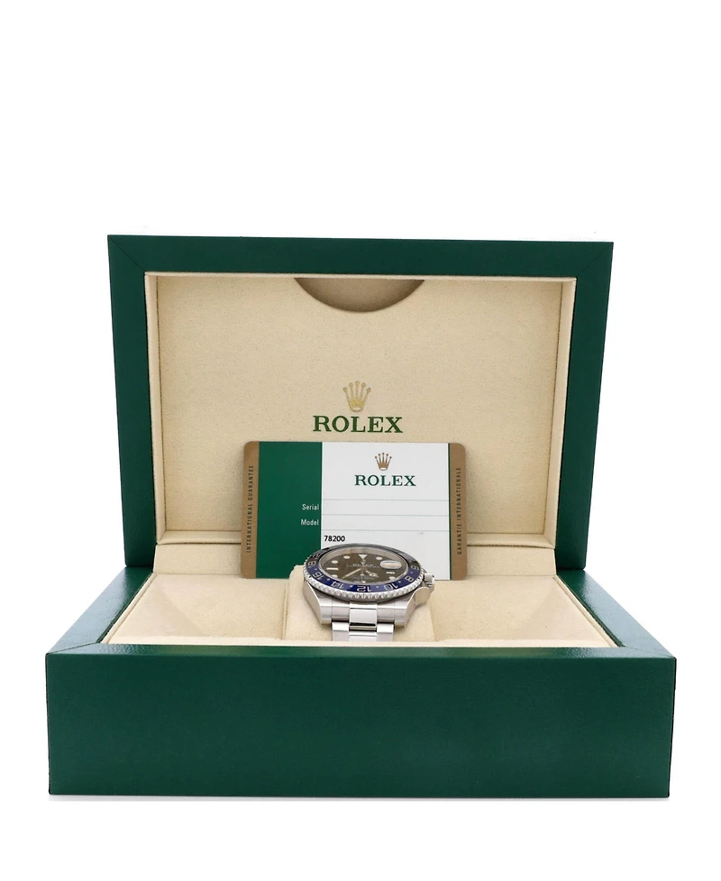 Pre-Owned Rolex Oyster Perpetual Date Gmt-Master Ii Batman Automatic Watch in Stainless Steel and Cerachrom 40mm