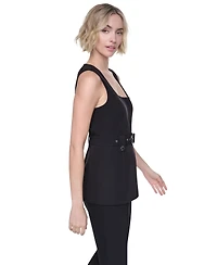 Dkny Women's Belted Sleeveless Vest