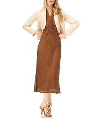 Ivonne Women's Long Knitted Off-Shoulder Dress