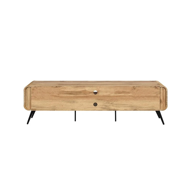 New Classic Furniture Rowan Wood Low Profile Tv Console