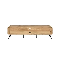 New Classic Furniture Rowan Wood Low Profile Tv Console