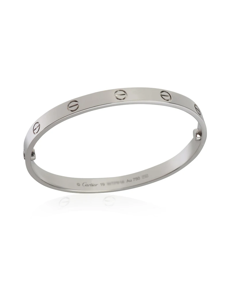 Pre-Owned Cartier White Gold Love Bracelet