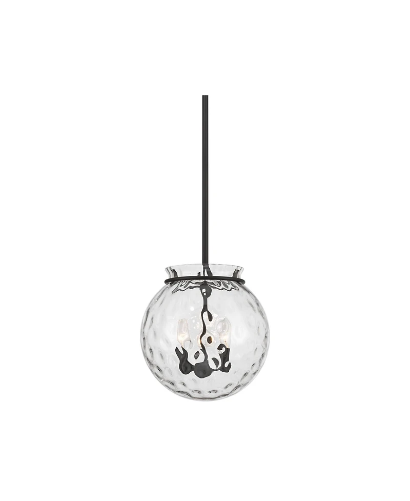 Possini Euro Design Kodi 12inch Wide Bronze Water Glass 3-Light Pendant Light