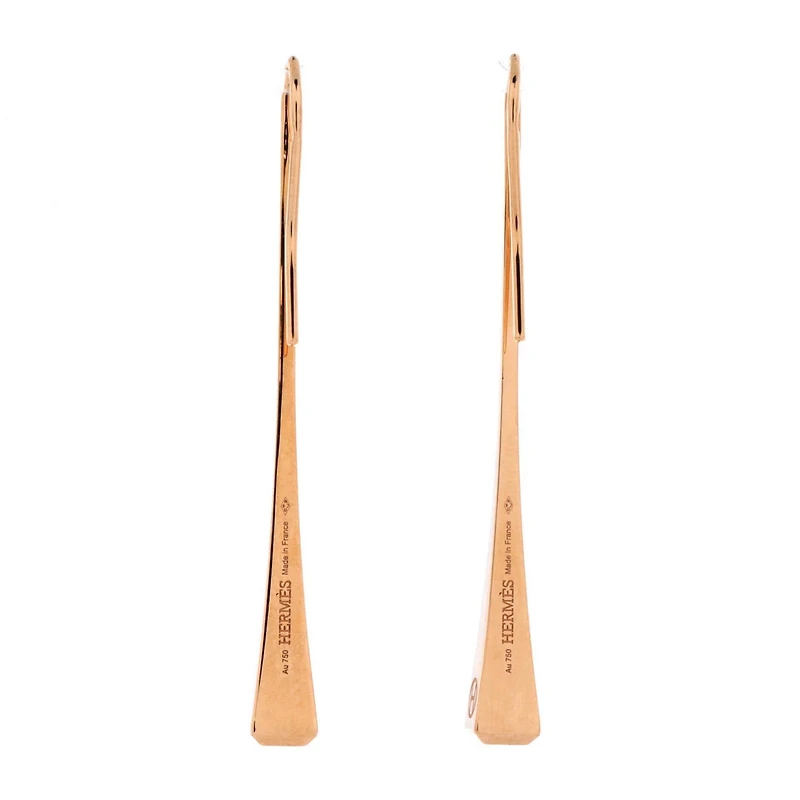 Pre-Owned HERMES Clou de Forge Drop Earrings