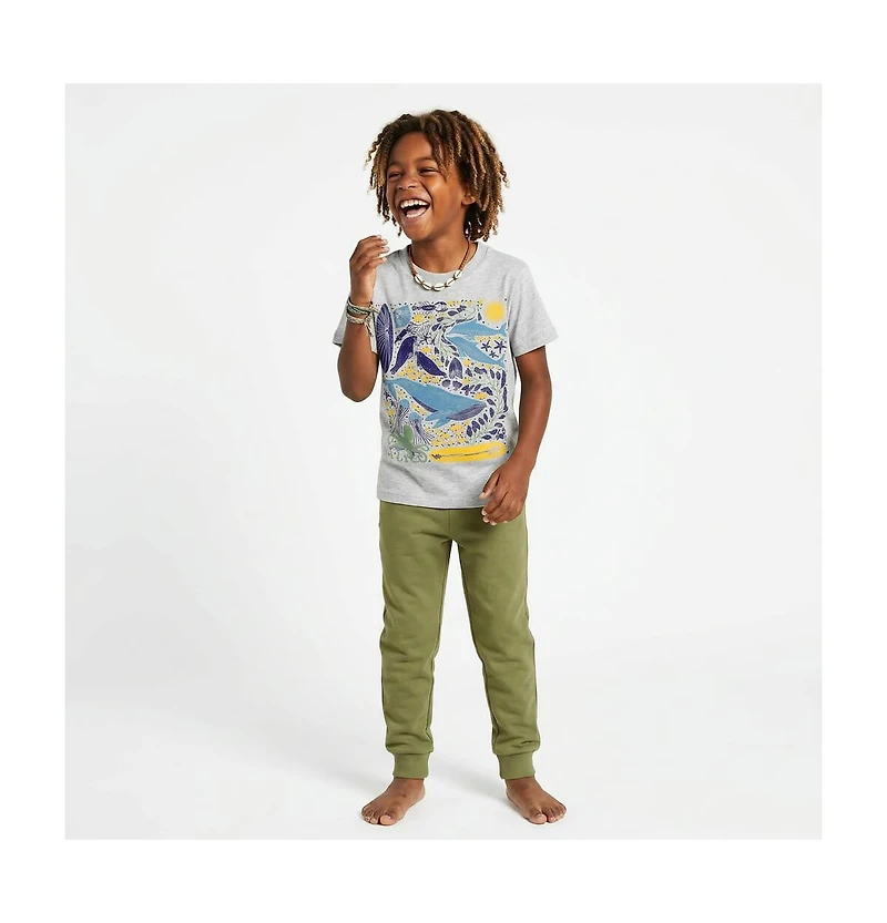 Mightly Toddler Fair Trade Organic Cotton Graphic Short Sleeve T-Shirt