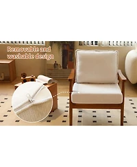 Streamdale Furniture Cozy Accent Chair with Solid Wood Frame
